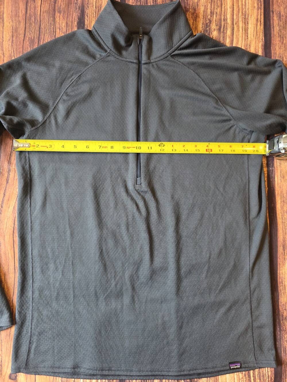 Patagonia Capilene Midweight Pullover Men's Large Gray Quarter Zip Base Layer - Picture 7 of 8